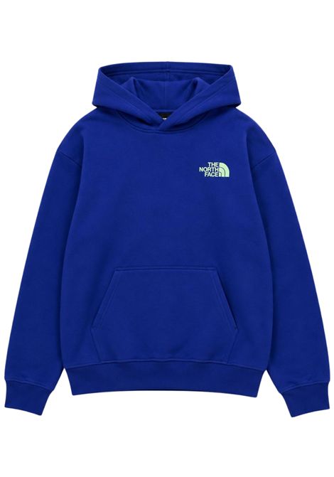 Felpa bambino blu in cotone THE NORTH FACE | 0A8JGZNBLU